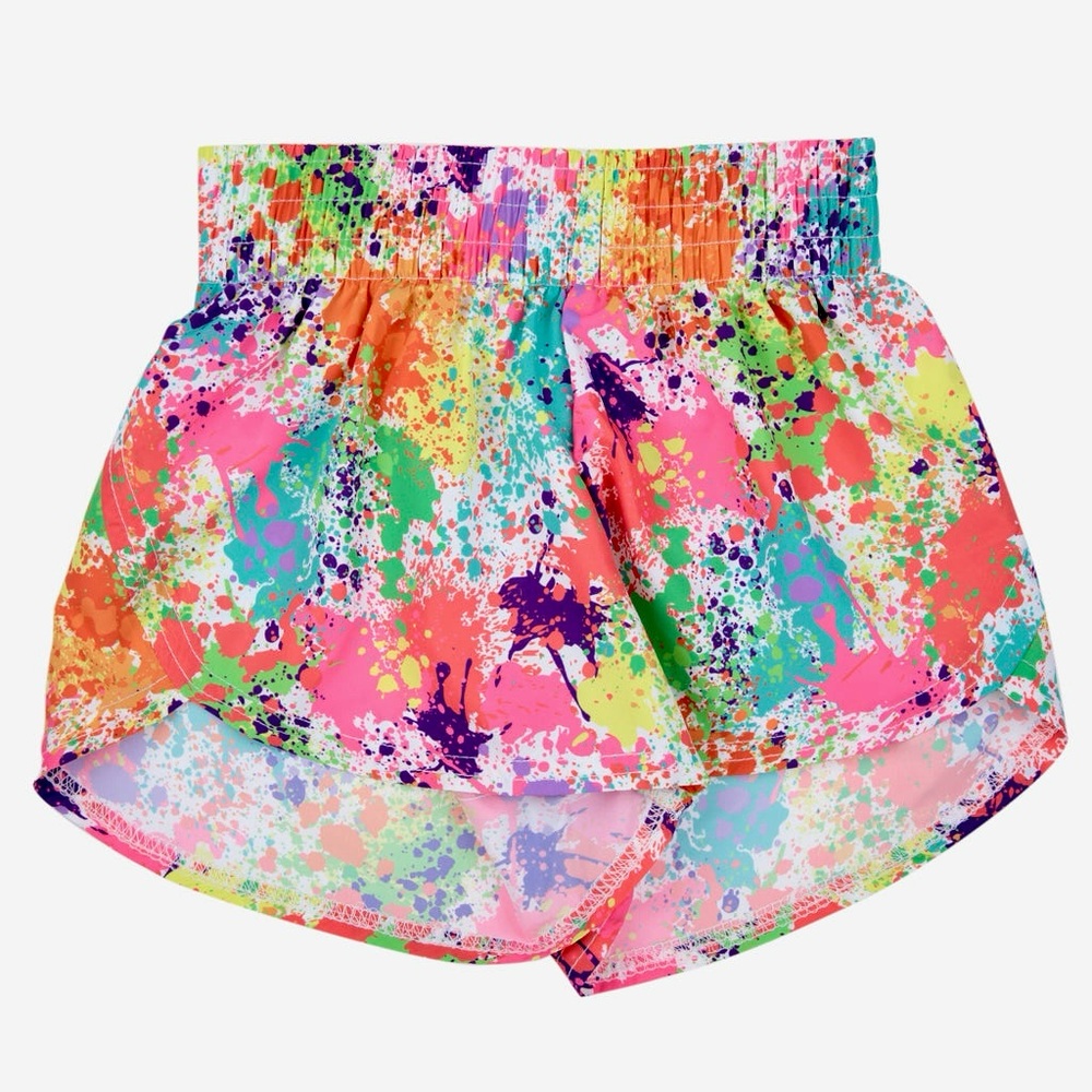 AZARHIA Girls Steph Shorts in
Spring Splatter Size YXS (5)